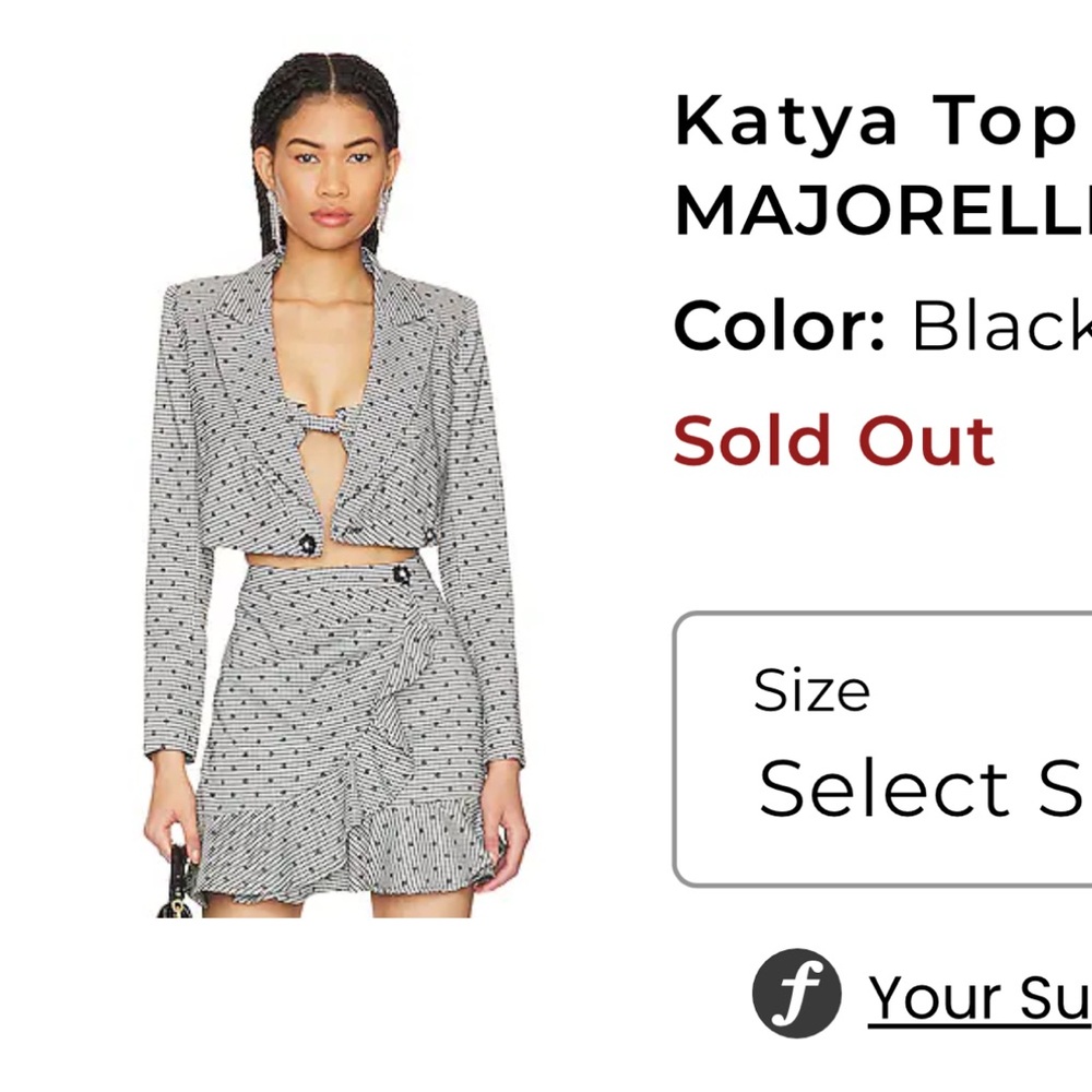 Majorelle Katja skirt and jacket